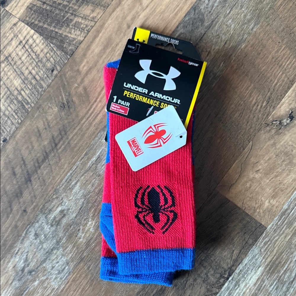 Under Armour Spider-Man Alter Ego Red and Blue Performance Socks